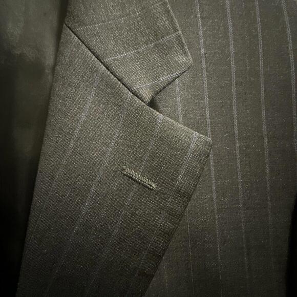 MENS SZ 42R TAILORED MODERN ERMENEGILDO ZEGNA PINSTRIPE BLAZER SPORTS COAT - Picture 2 of 9
